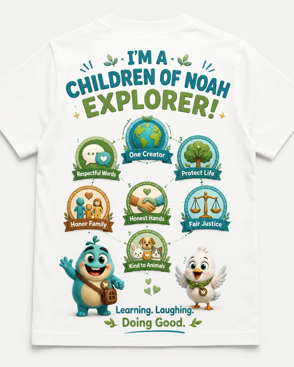 Children of Noah T-shirt back